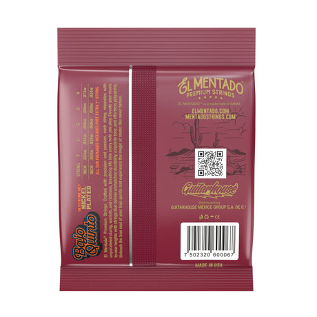 NICKEL PLATED : Bajo Quinto Strings (Ball End) 3-PACK | EL MENTADO™