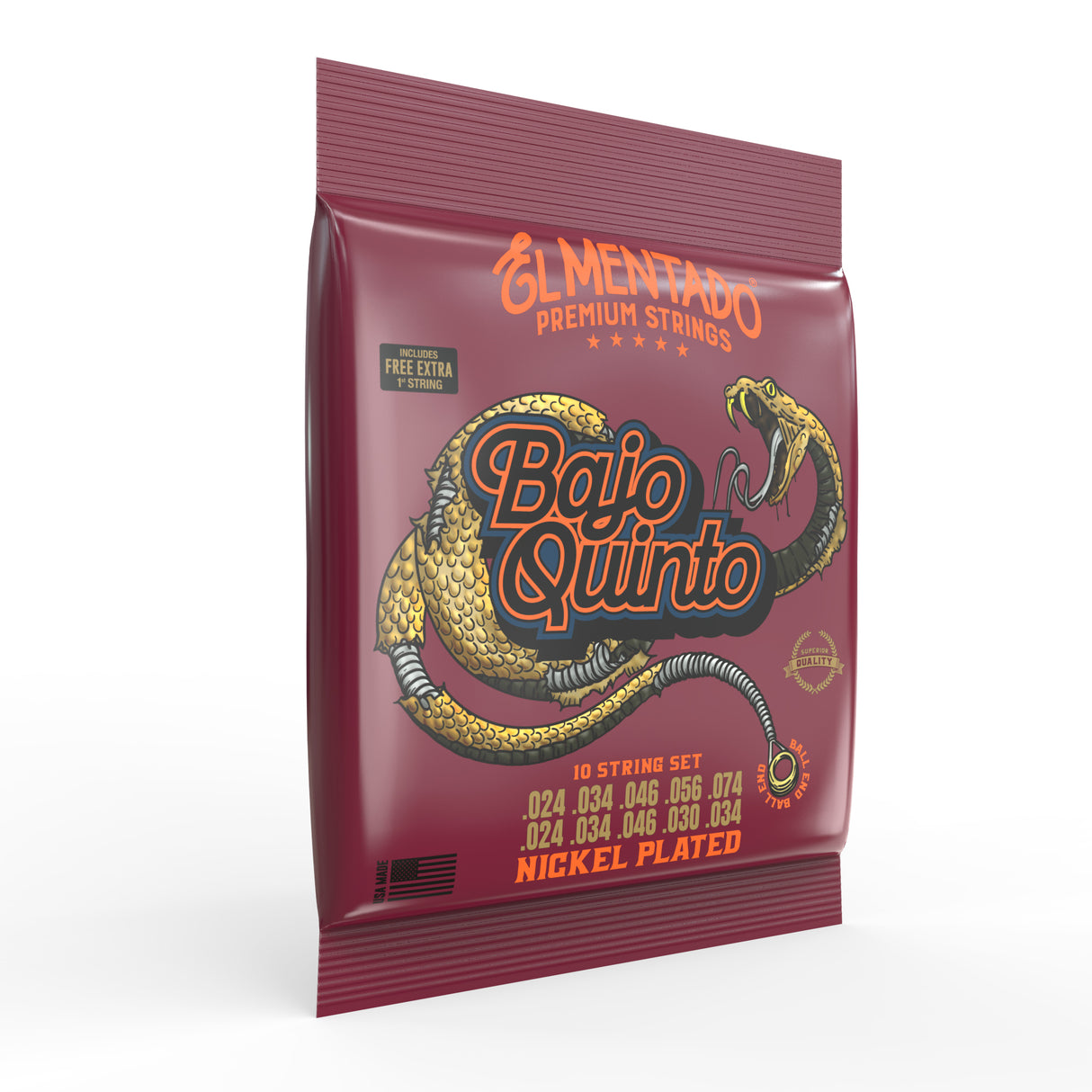 NICKEL PLATED : Bajo Quinto Strings (Ball End) | EL MENTADO™